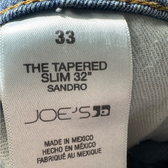 Joe's Jeans The Tapered Slim Sandro Jeans Size 33 - Picture 12 of 13